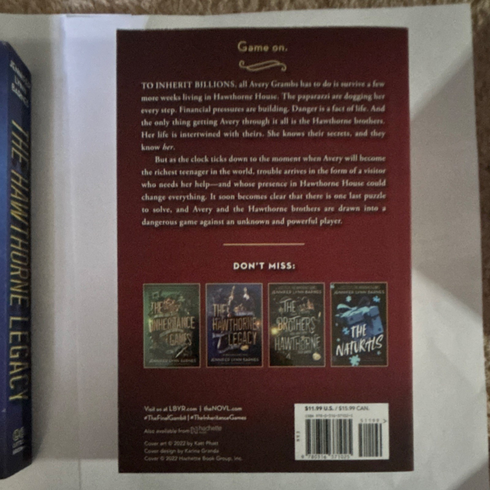 The Inheritance Games Full Series by Jennifer Lynn Barnes, Paperback, YA Myste…