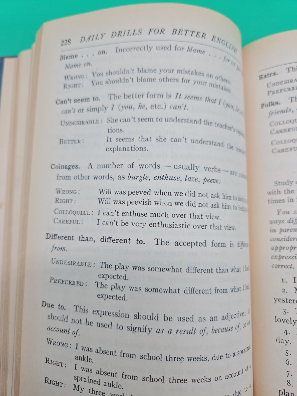 Daily Drills for Better English 1930 Language Art Textbook Edward Harlan Webster