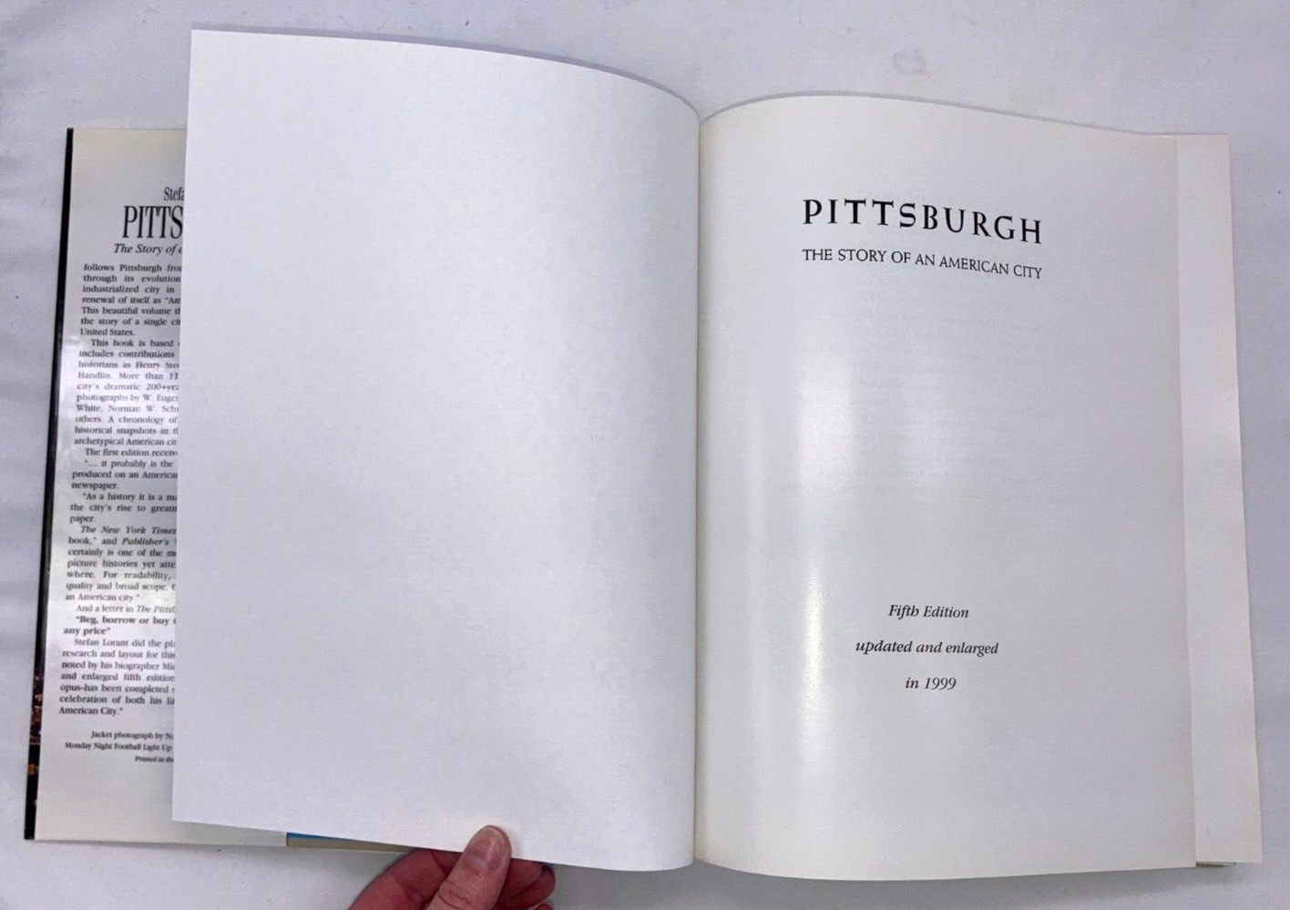 *Hardcover* Pittsburgh: The Story of an American City 5th ed. by Stefan Lorant