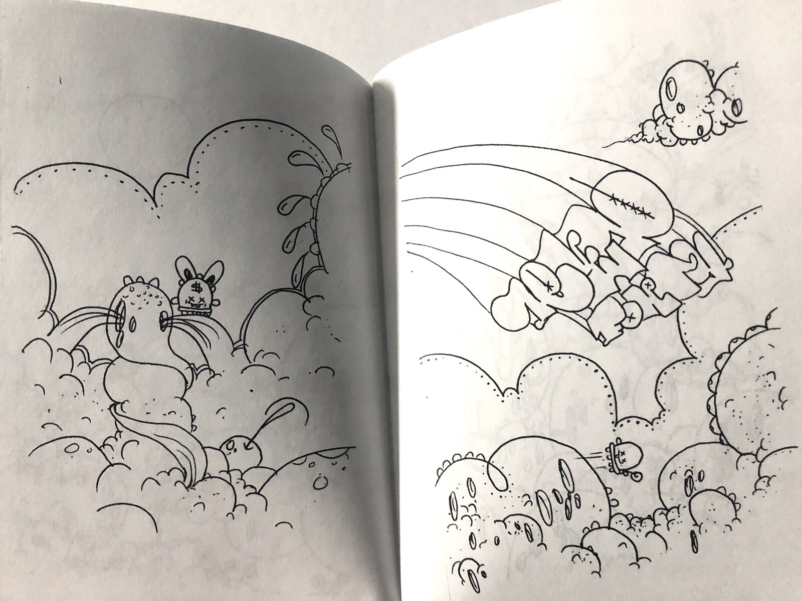 THE BUFF MONSTER COLORING BOOK Number 1 2002 45 Pages RARE STREET ART ZINE