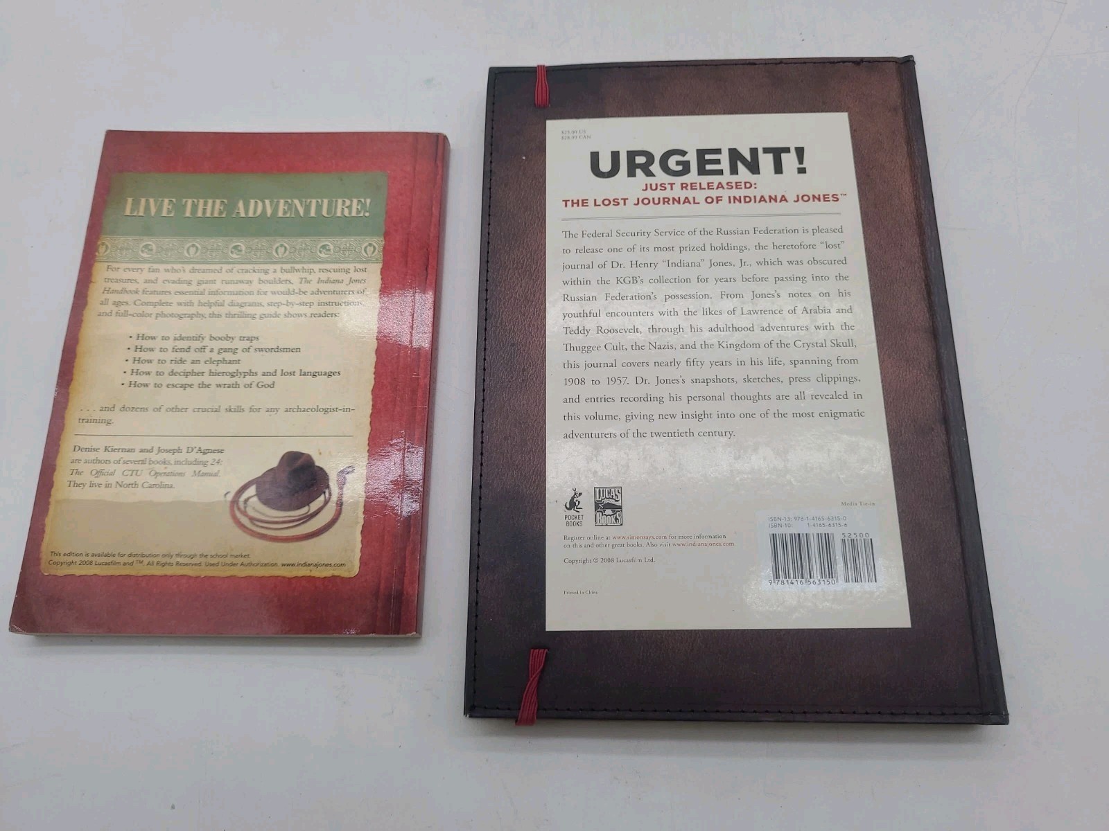 The Lost Journal of Indiana Jones Lucasfilm Illustrated Hardcover Plus Handbook