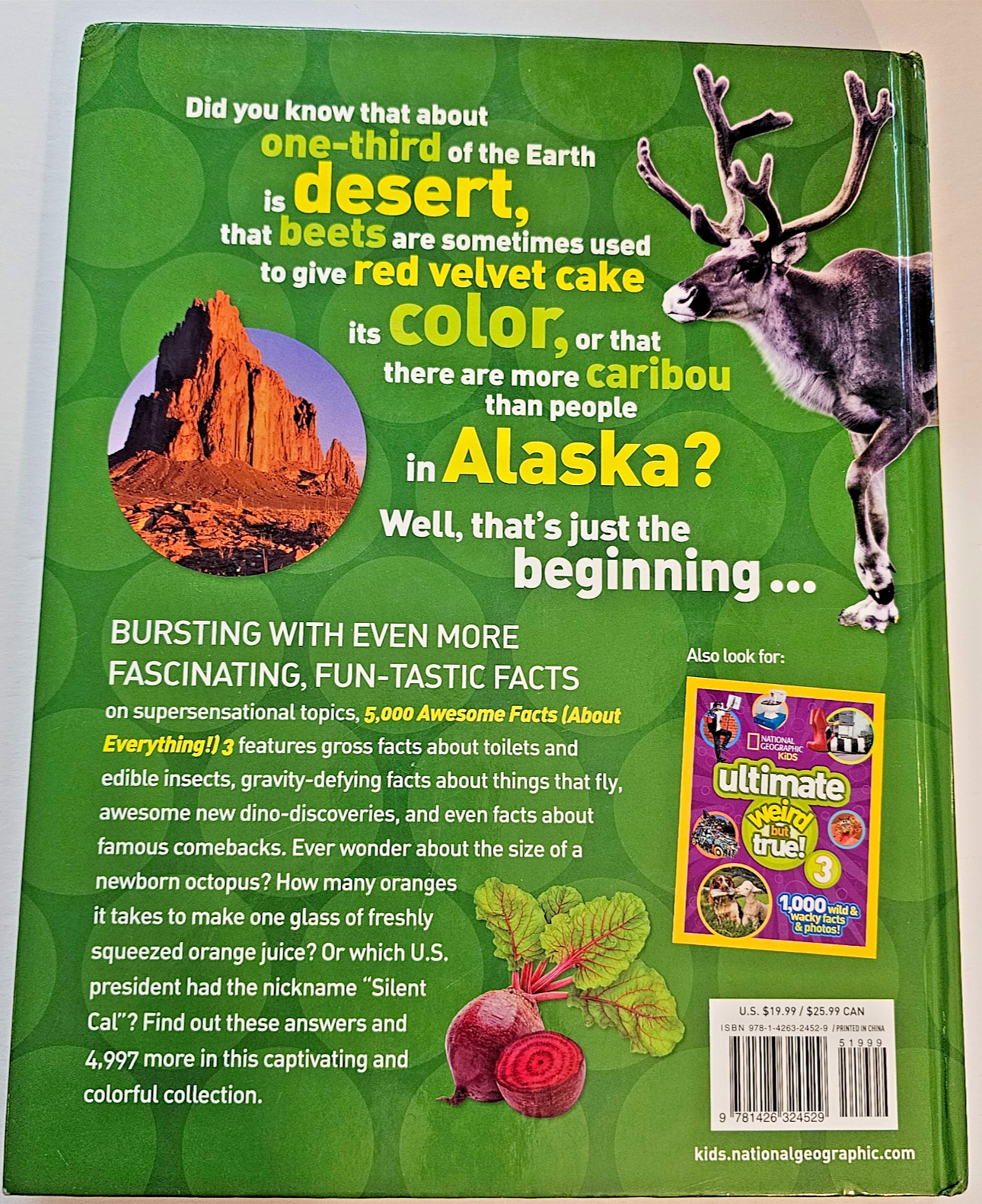 National Geographic KIDS 5,000 Awesome Facts 3 (About Everything!) 224 pp. 9.25x