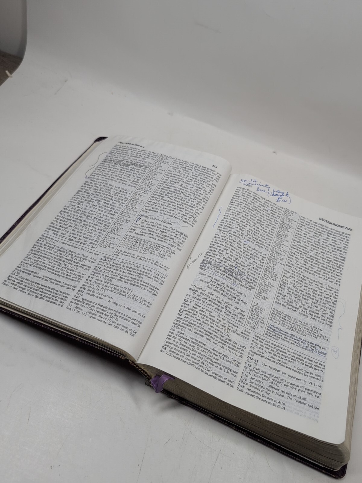 Zondervan NIV 1985 Study Bible Red Letter Violet/Purple Bonded Leather