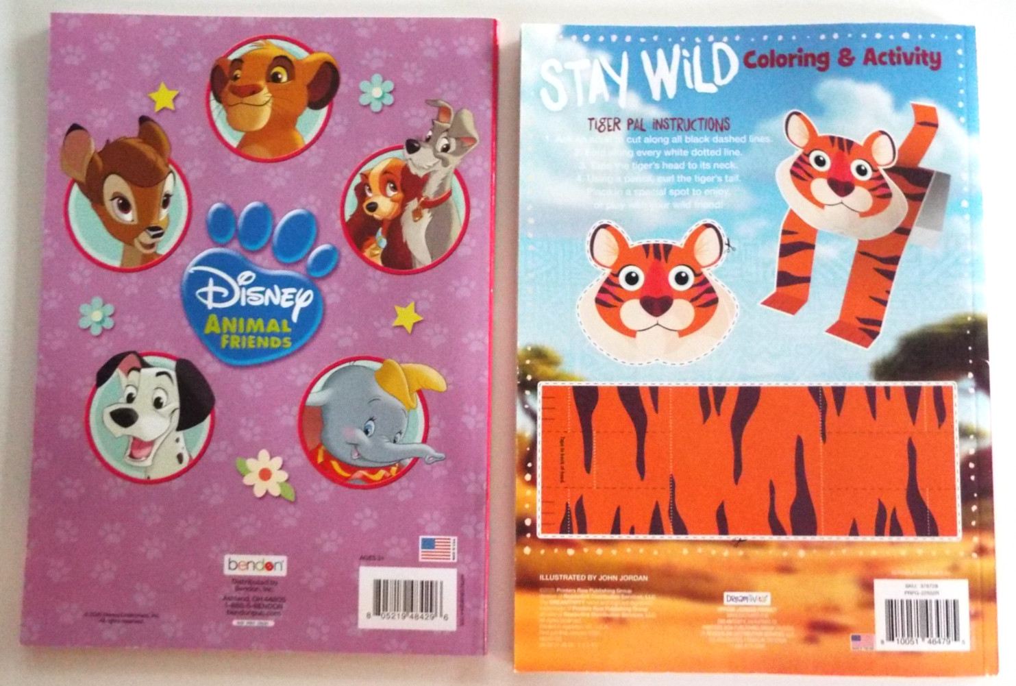 Disney Animal Friends Jumbo Coloring &Activity Book & Dreamtivity Stay Wild NEW