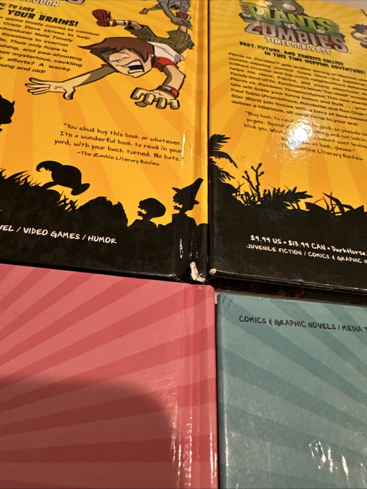 Lot of 9 Plant vs. Zombies Books Dark Horse Comics Hardcover PB HC Graphic Novel