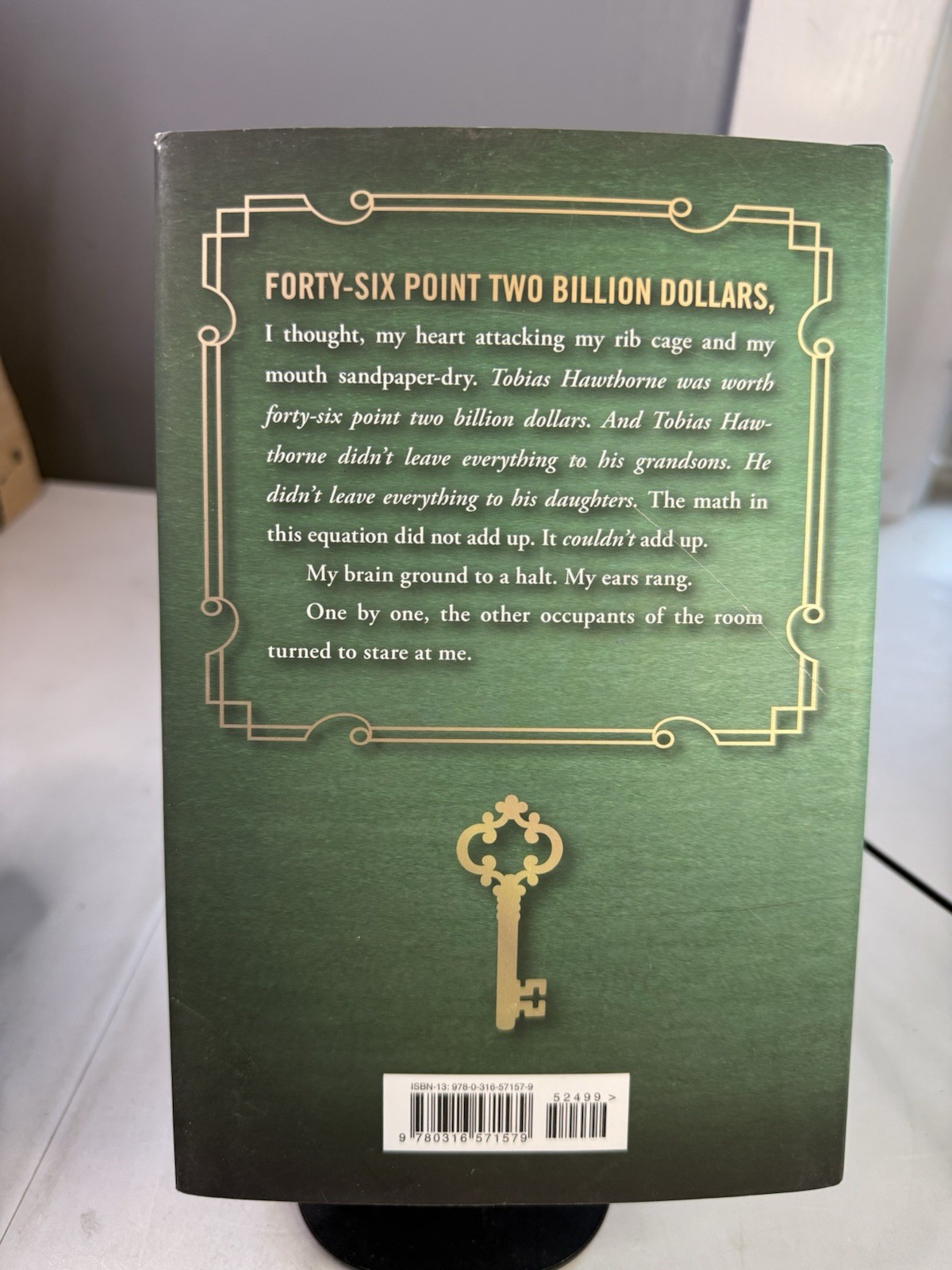 The Inheritance Games by Jennifer Lynn Barnes Hardcover Book