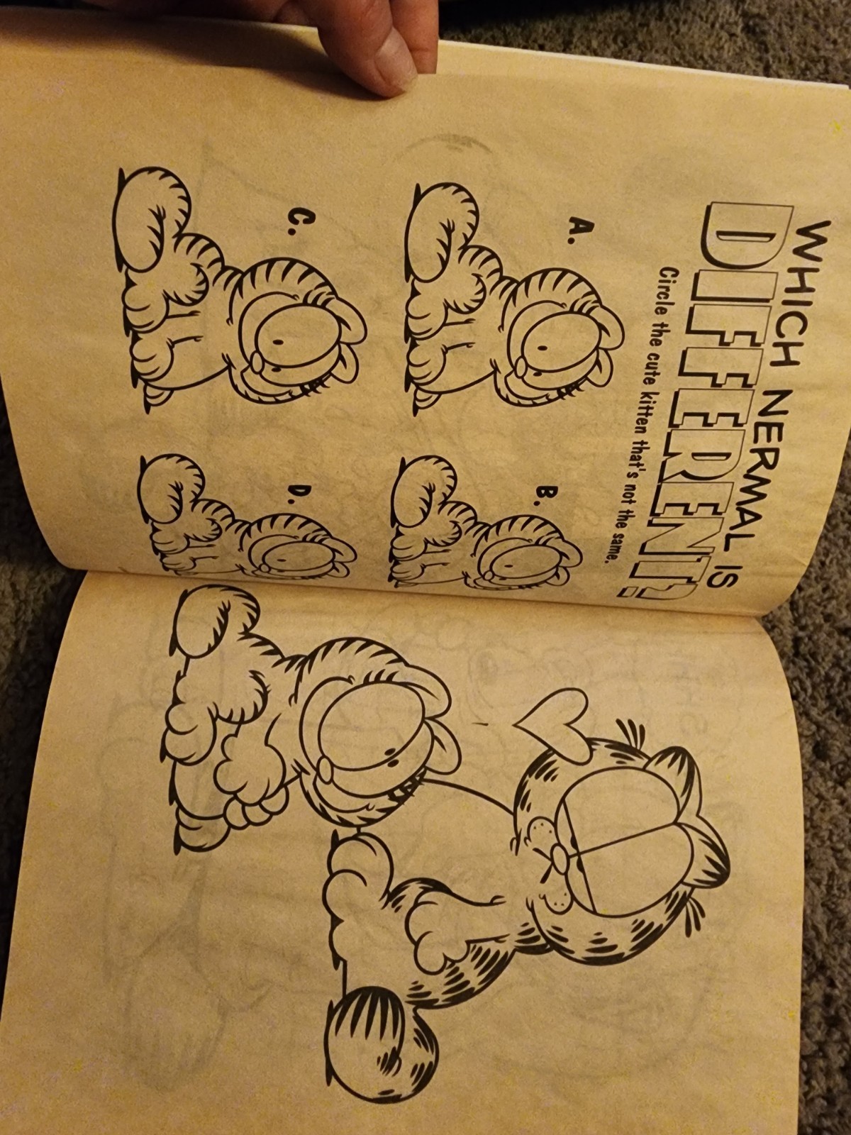 Garfield Playful Pals Jumbo Coloring & Activity Book 2003 Bendon 116 Pages VTG