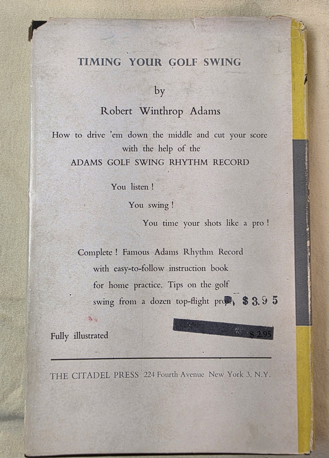 Louis T. Stanley This Is Putting Hardcover Golf Instruction 1957 Citadel Press