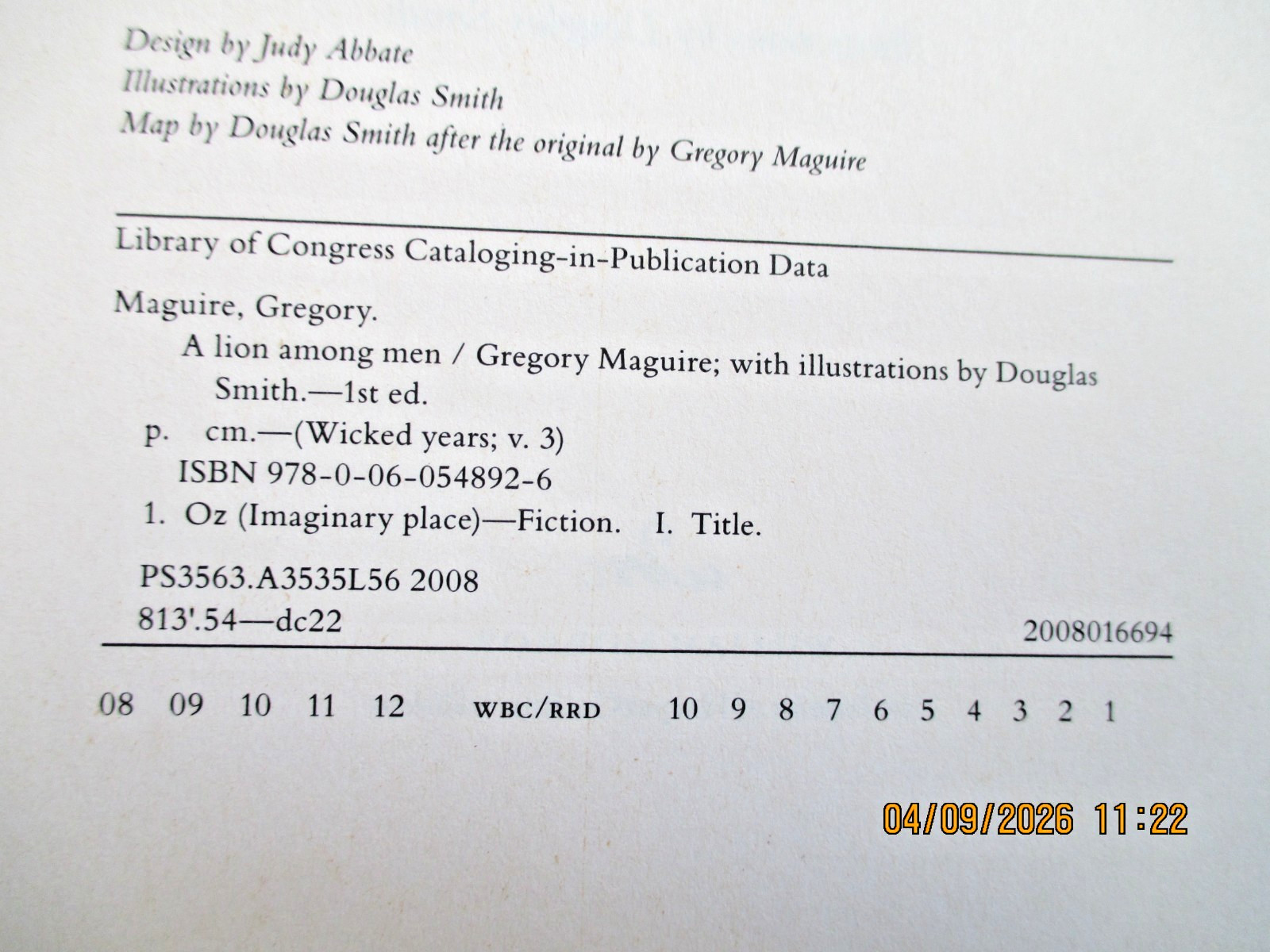 Wicked Years Series By Gregory Maguire-Book 1 ,Books 3 &4 are 1st ED, HC w/DJ