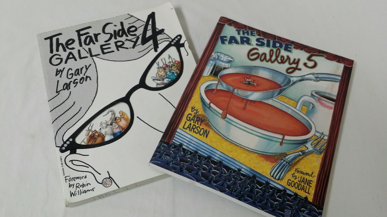 The Far Side Gallery 4 & The Far Side Gallery 5 Books by Gary Larson Excel/Good
