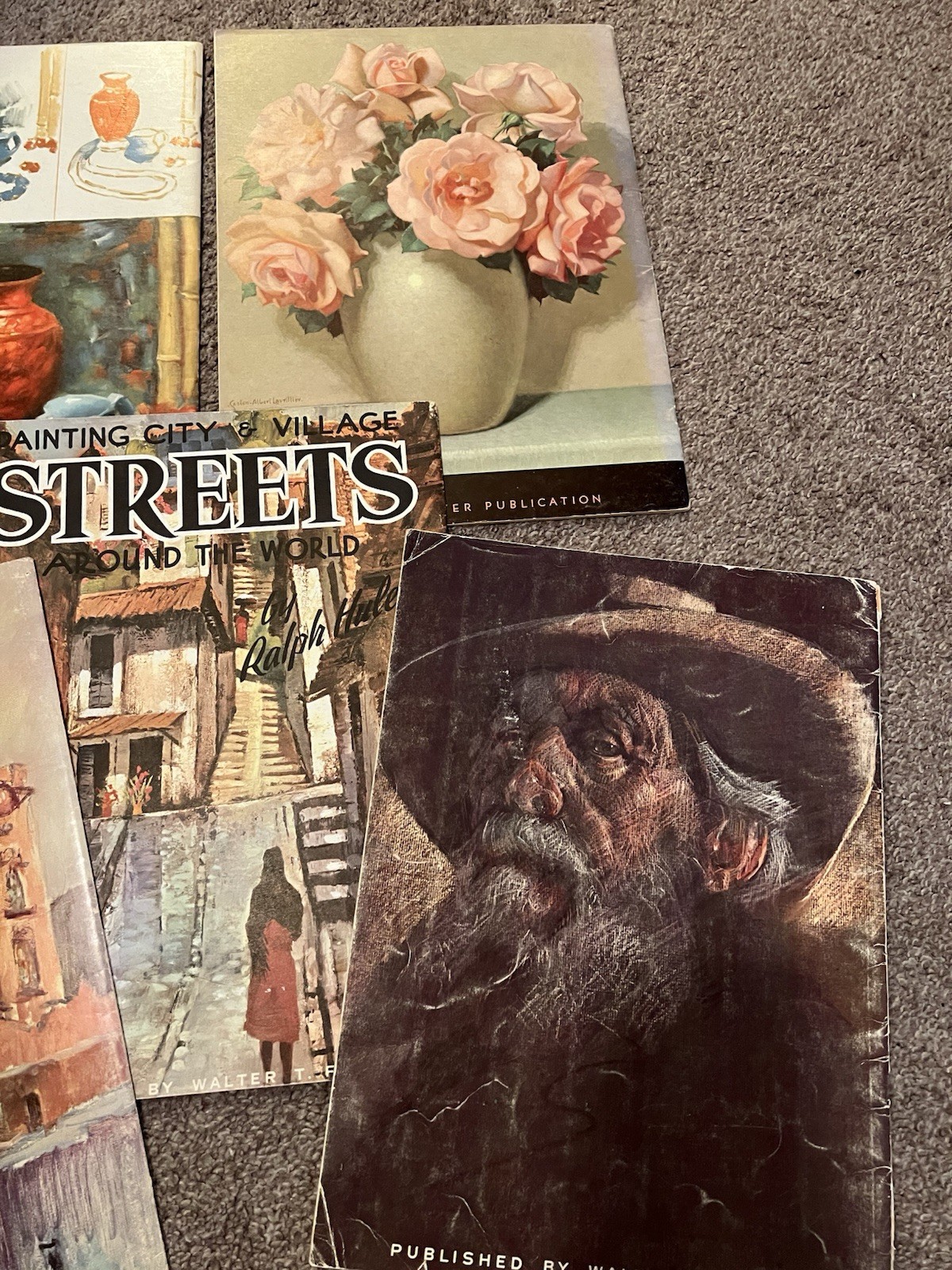 Vintage Lot of 5 Walter T. Foster Painting & Drawing Guide Instruction Art Books