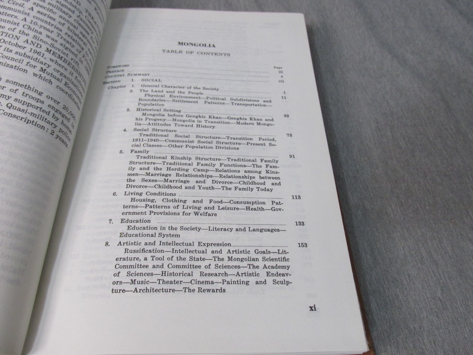 AREA HANDBOOK FOR MONGOLIA 1970 DA PAM 550-76 Hardback