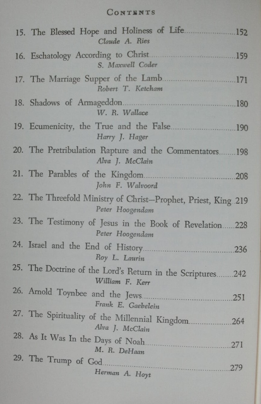 Understanding The Times : Prophetic Messages Int’l Congress on Prophecy 1956