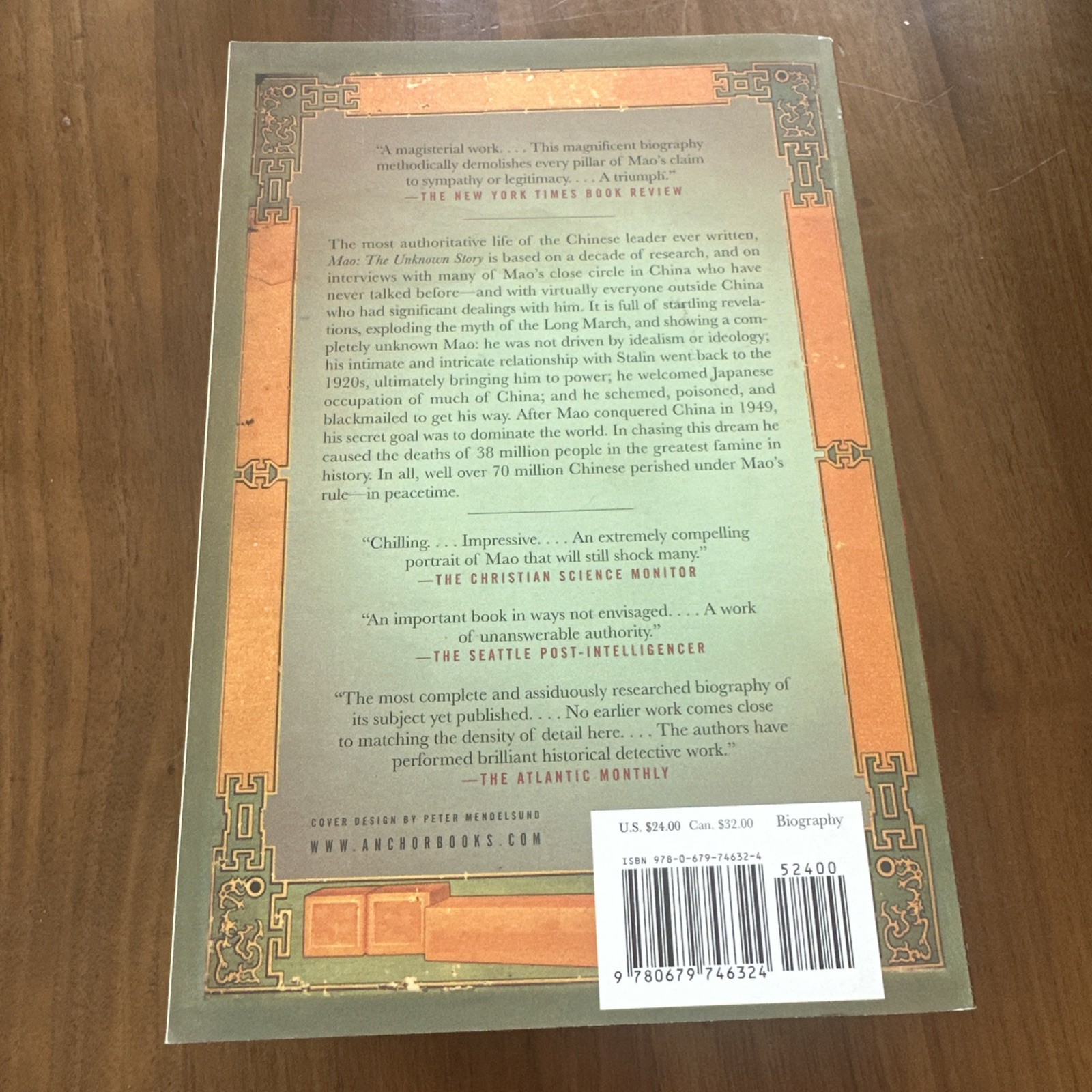 SIGNED Mao: The Unknown Story by Jon Halliday and Jung Chang (2006) Paperback