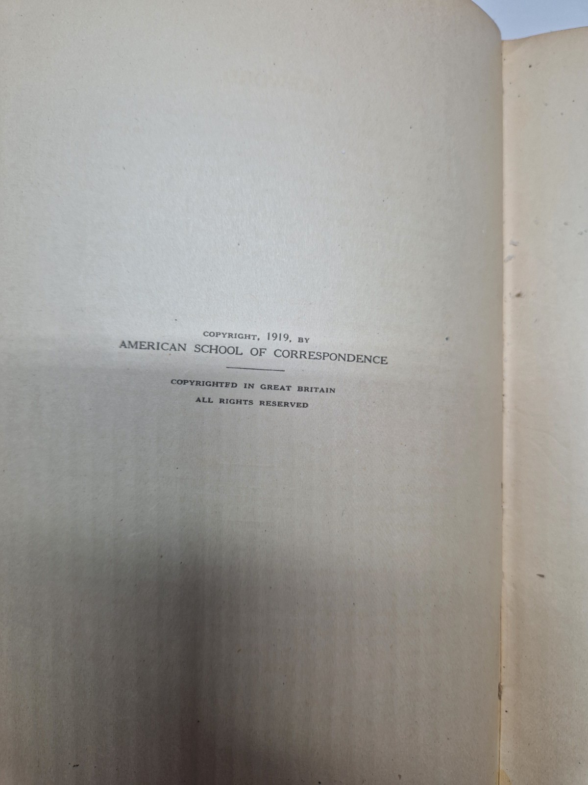 American School of Correspondence Employment Mgmt & Safety Eng HC 1919 Illus