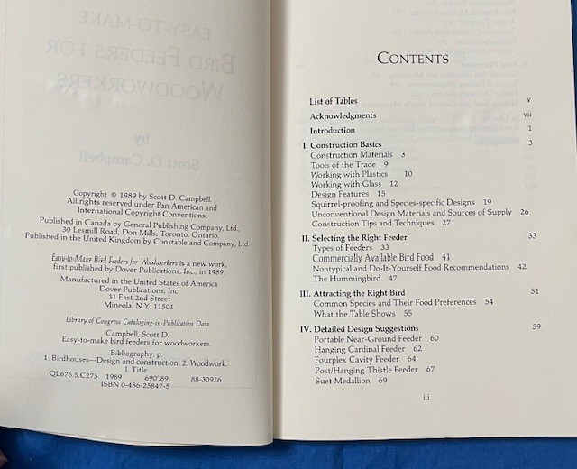 Complete Guide to Bird Feeding by John V. Dennis and Easy to Make Bird Feeders