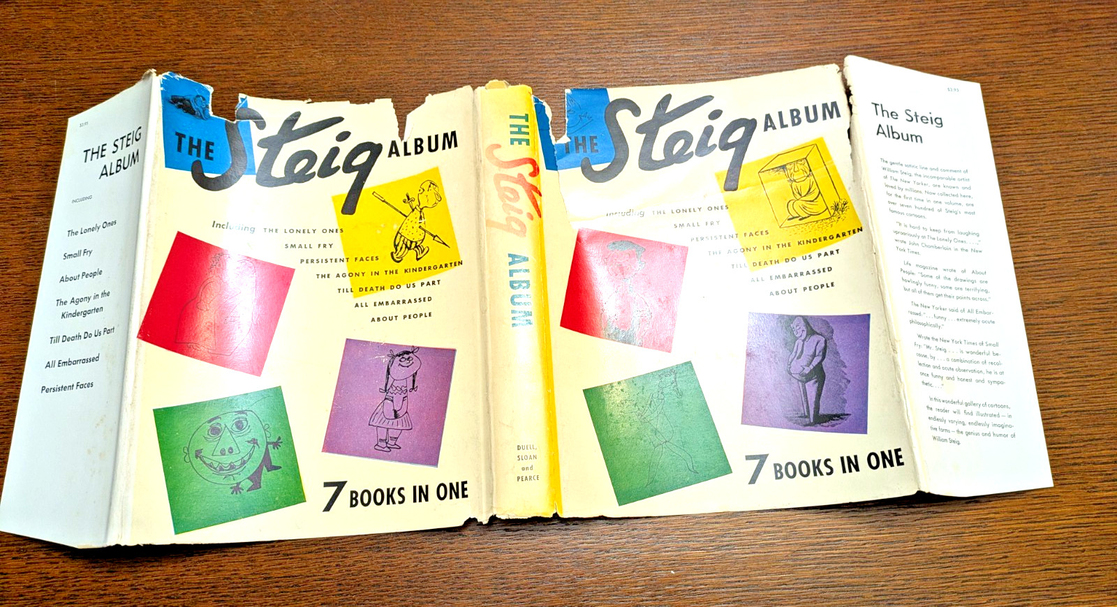 The Steig Album: 7 Books In One – William Steig 1953 HCDJ Duell Sloan Pearce