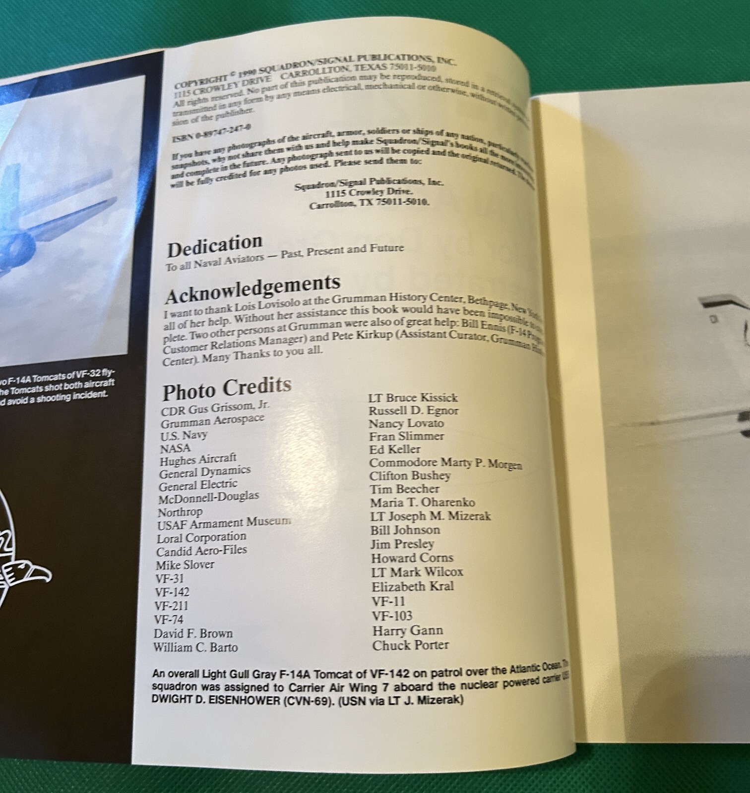 F-14 Tomcat In Action Aircraft Number 105 Fighter Jet Book by Al Adcock