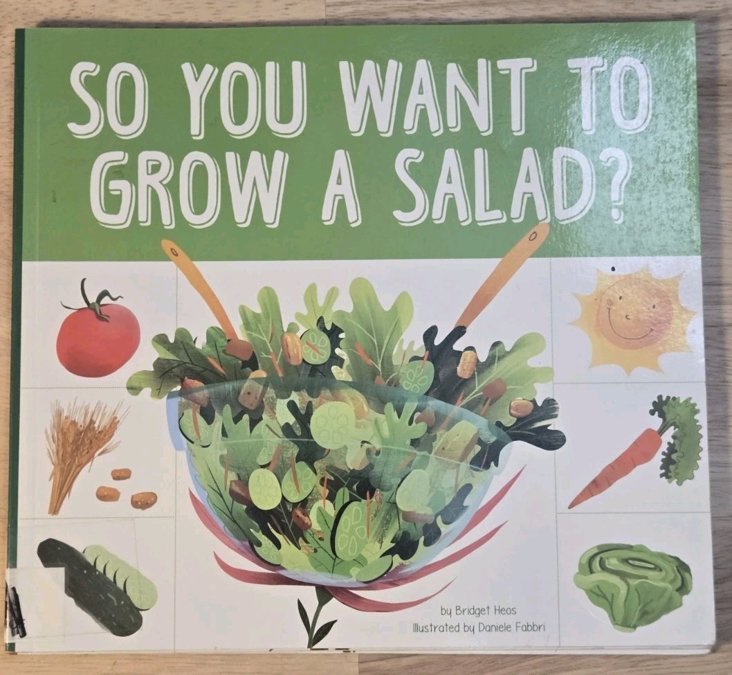 Kids “Grow Your Food” Book Lot – Taco & Salad by Bridget Heos – STEM…