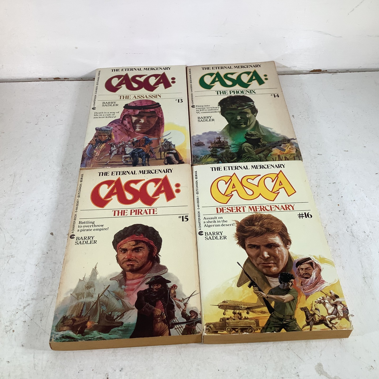 Casca the Eternal Mercenary Lot 20 Barry Sadler 1-16 18-20 22 ACE Charter PB VG
