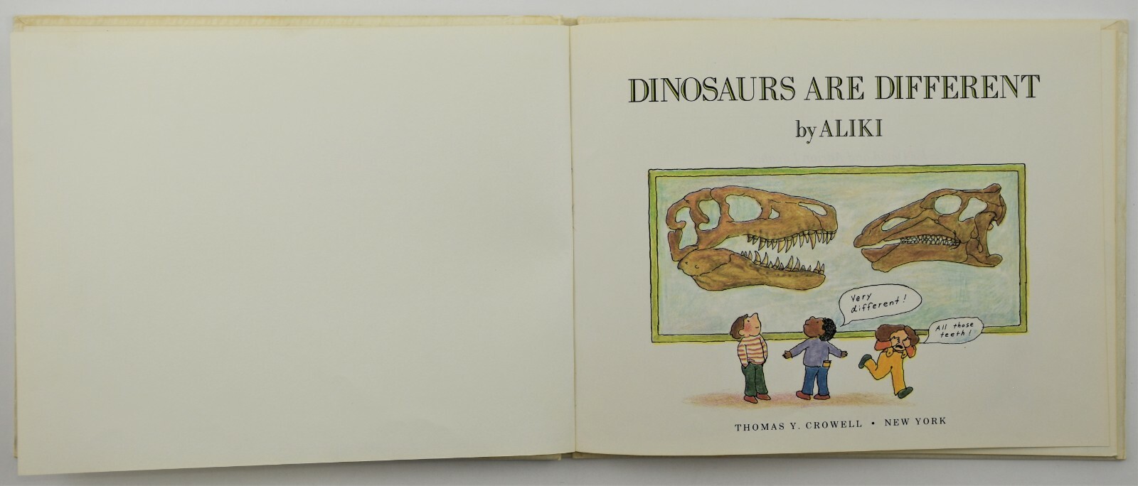 Dinosaurs Are Different by Aliki ~ Lets read and find out Science Book