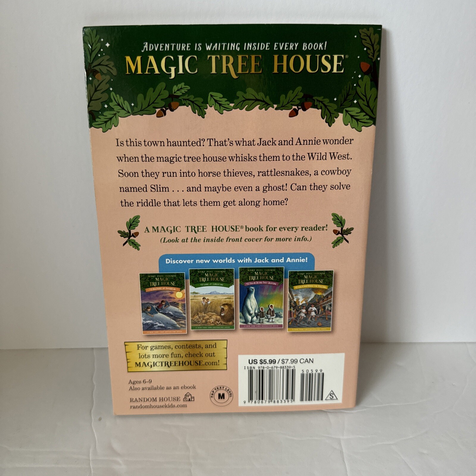 Magic Tree House: Ghost Town at Sundown by Mary Pope Osborne (Paperback)