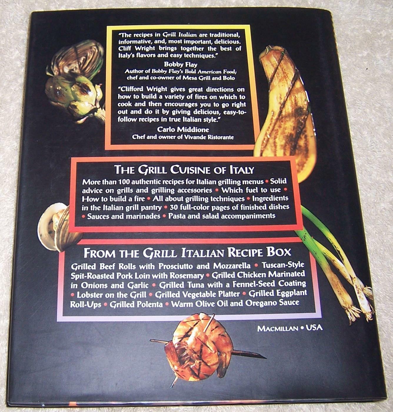 Grill Italian Clifford A. Wright hc/dj cookbook