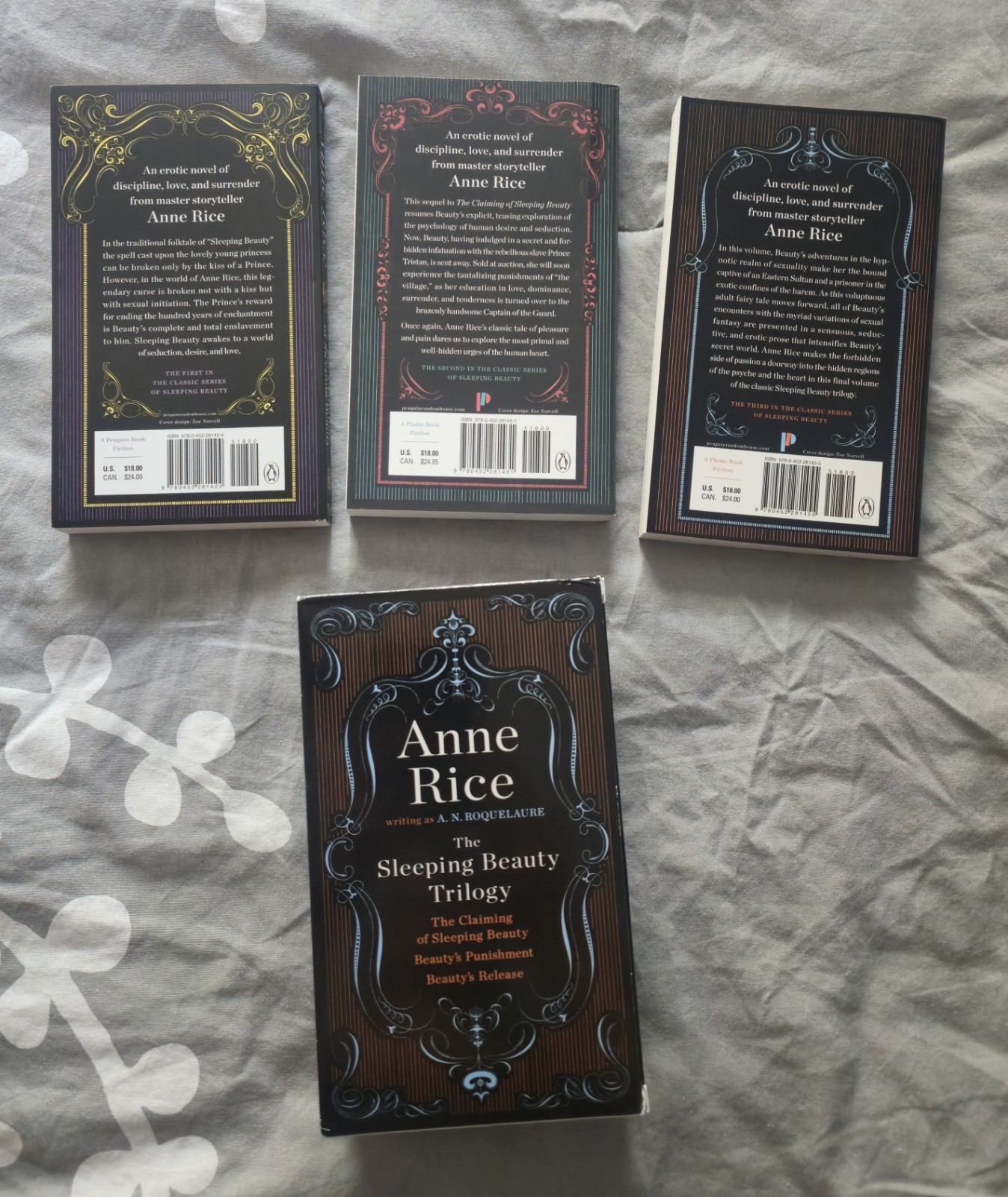 Anne Rice The Sleeping Beauty Trilogy Boxed Paperback set