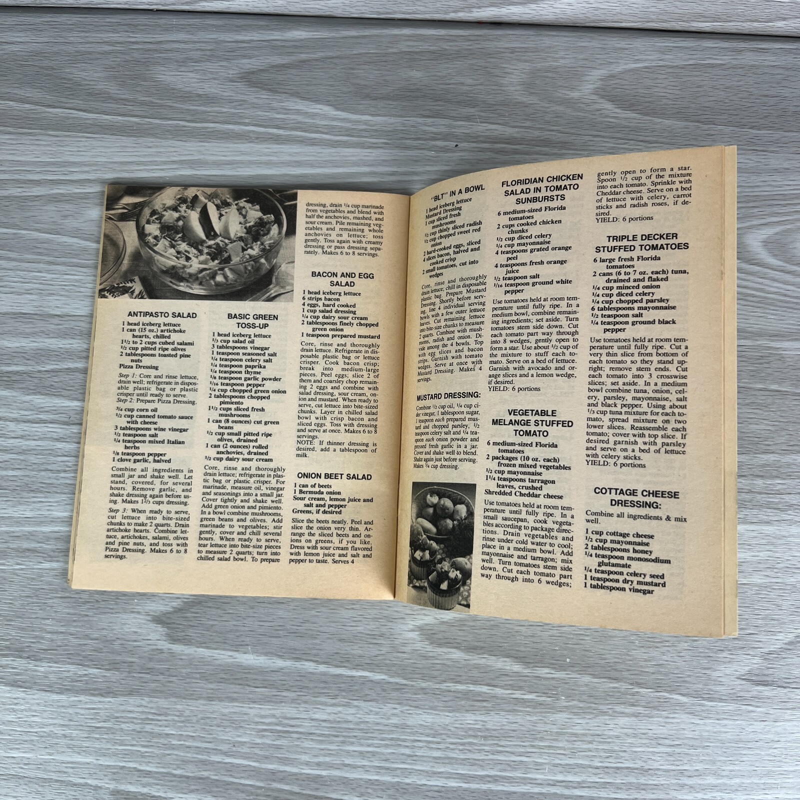 Vtg Recipe Guide 300 Sensational Salads Lucinda Berry 1982 Booklet New York City