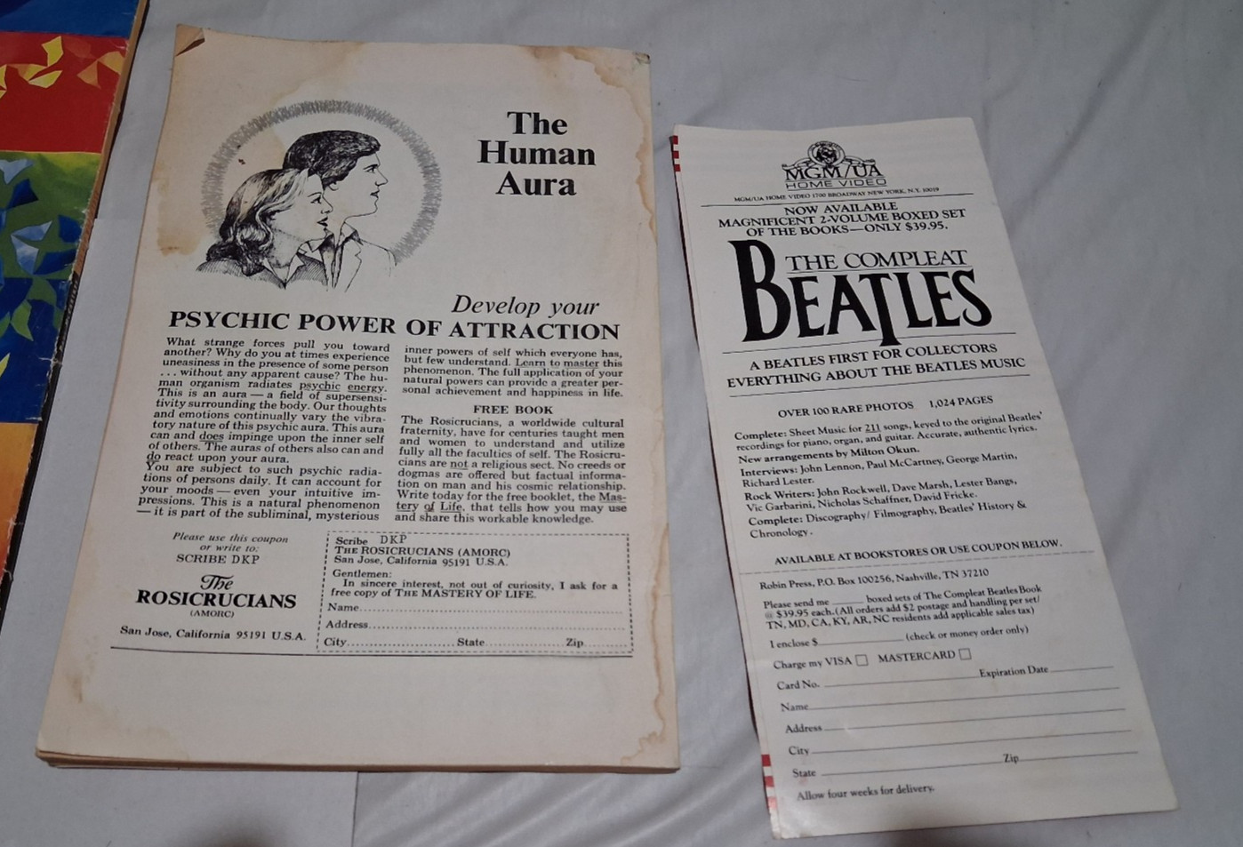 Vintage Beatles Book Lot,Beatlemania,Discography,George Martin,Paul McCartney
