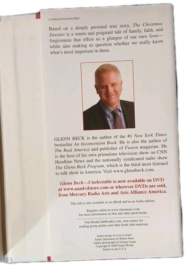 Christmas Sweater by Glenn Beck, Kevin Balfe and Jason Wright (2008, Hardcover)