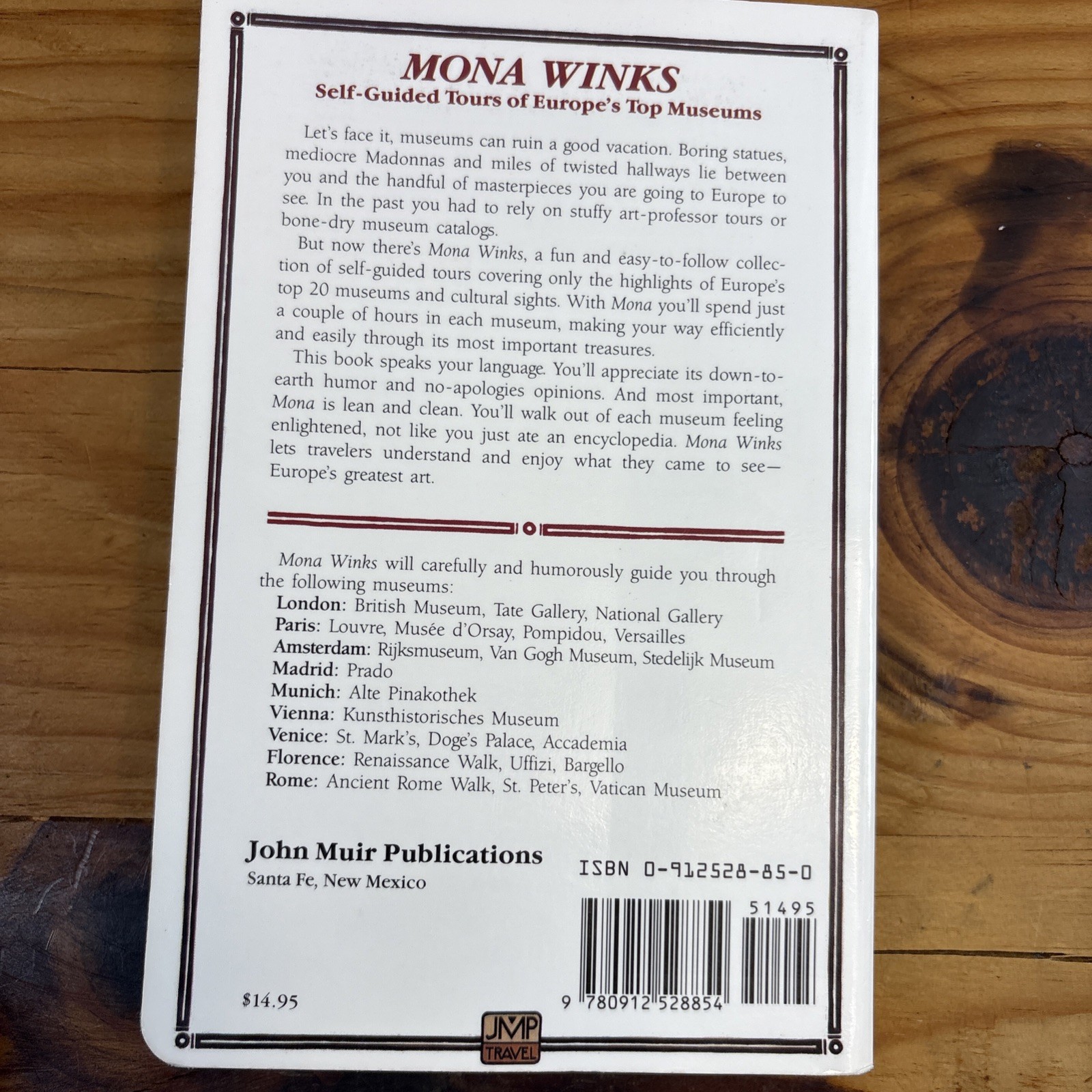 Mona Winks: Self-Guided Tours of Europe’s Top Museums Rick Steves Muir Press