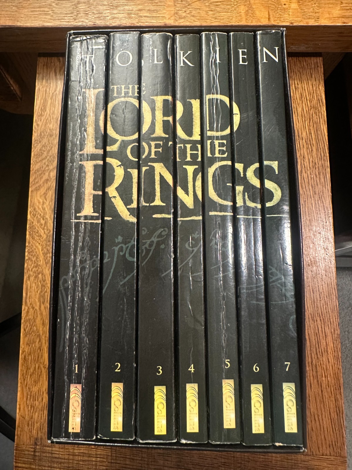 The Lord of the Rings by J.R.R. Tolkien 2001 PAPERBACK BOX SET HOBBIT FANTASY VG