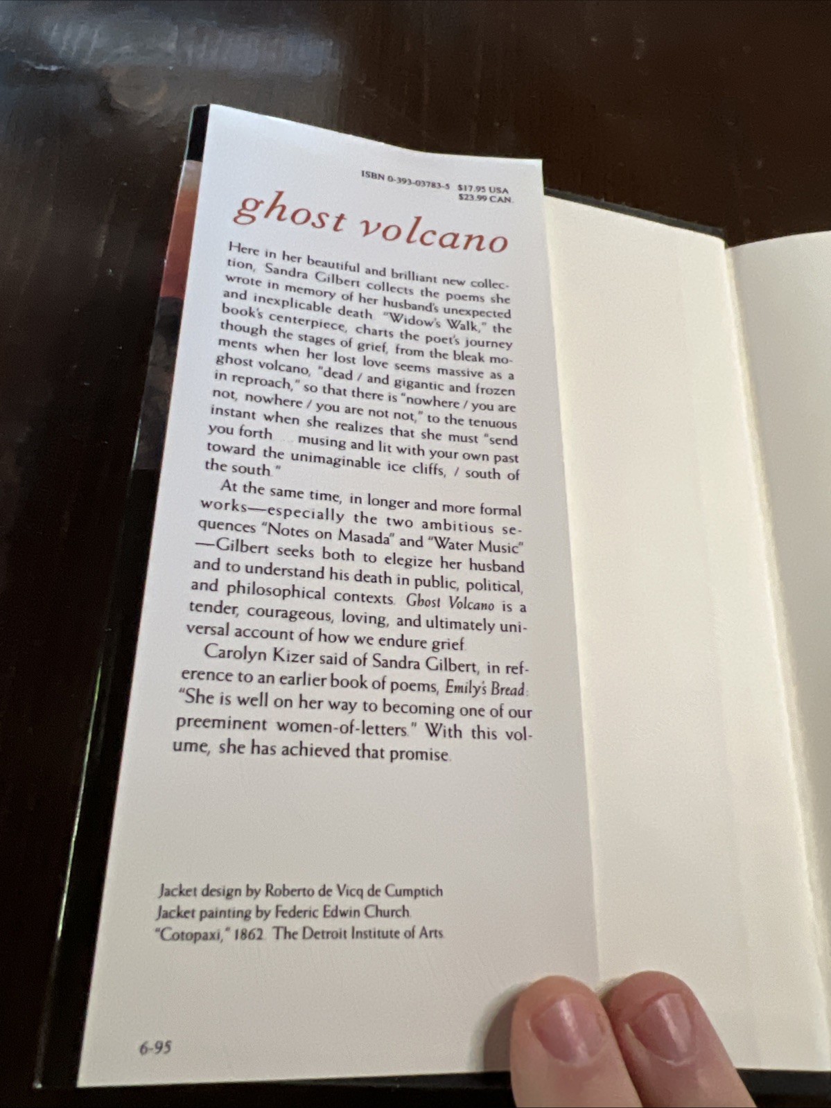 Ghost Volcano: Poems – Hardcover By Gilbert, Sandra M. – GOOD