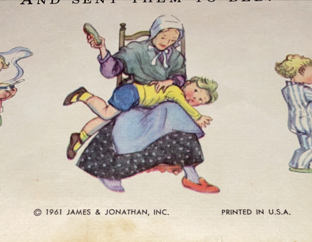1961 NURSERY RHYMES by Molly Brett ~ 12” X 9” Color Pages Suitable For Framing