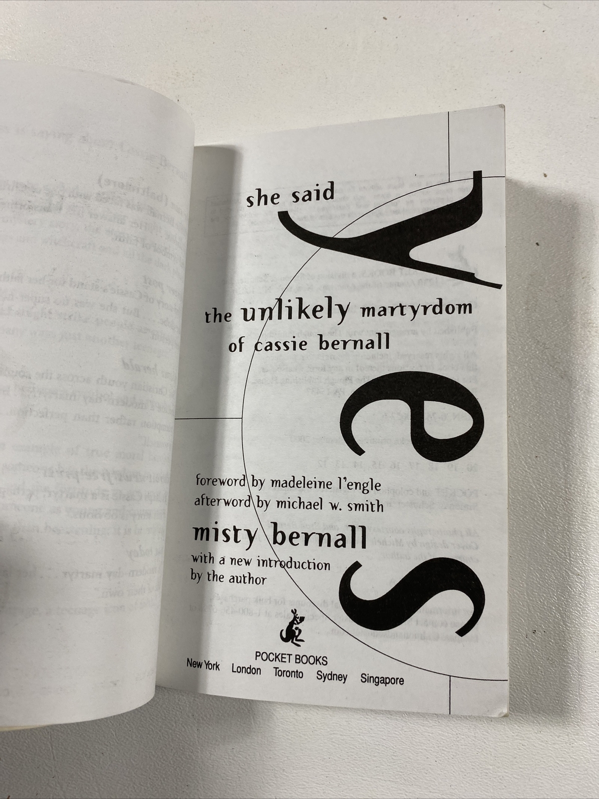 She Said Yes – Misty Bernall (Paperback, 2000)