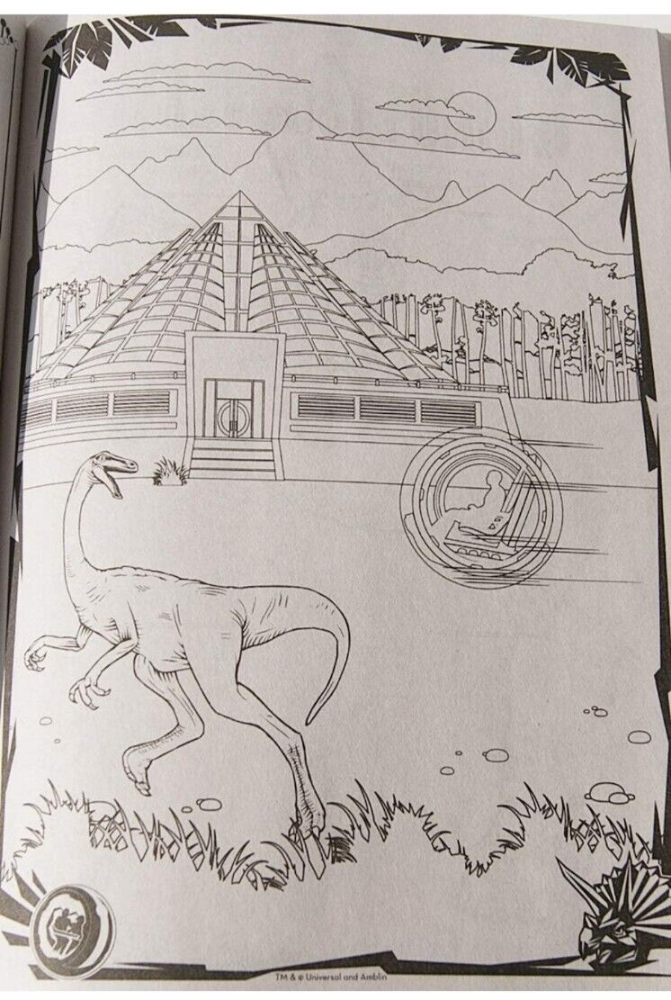 Jurassic World Dinosaurs Coloring/Activity Book with Tear/Share Pages 🆕🆓ship!