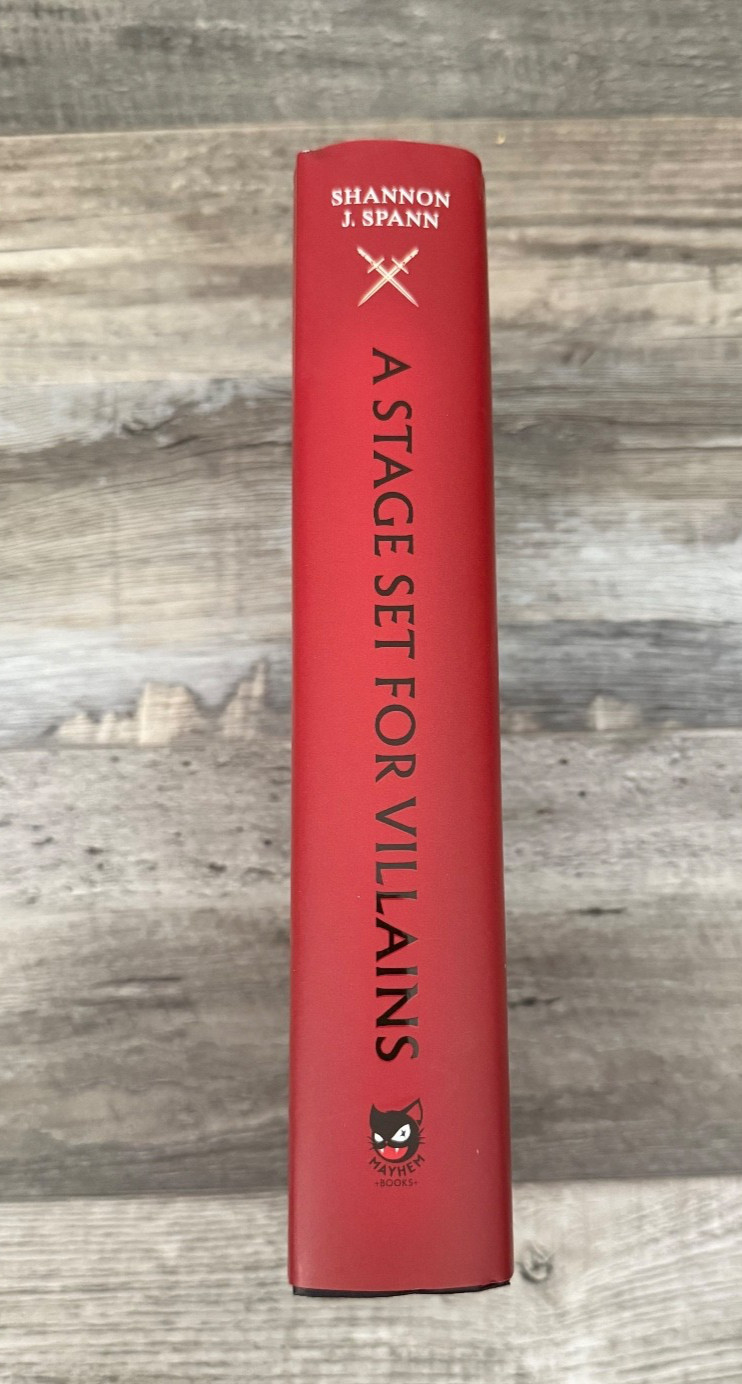 Waterstones A STAGE SET FOR VILLAINS Shannon J. Spann SPRAYED EDGES UK 1st/1st