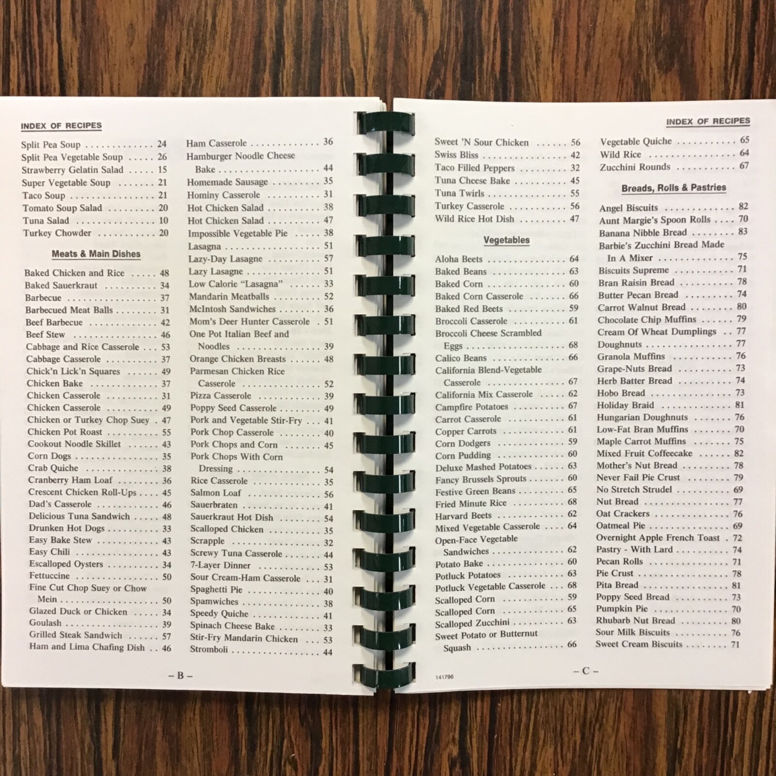 Mt Morris Illinois Senior Community Center 1996 Vtg Cookbook. SEE index photos