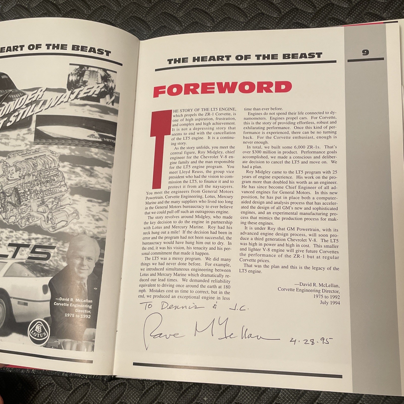 The Heart of the Beast History of the LT5 V8 & ZR-1 Corvette by Anthony Young HC