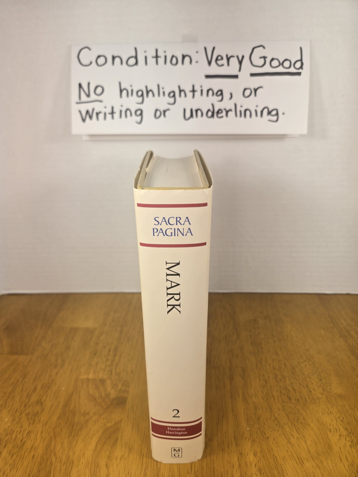Sacra Pagina The Gospel of Mark HC Donahue & Harrington 2002 Commentary