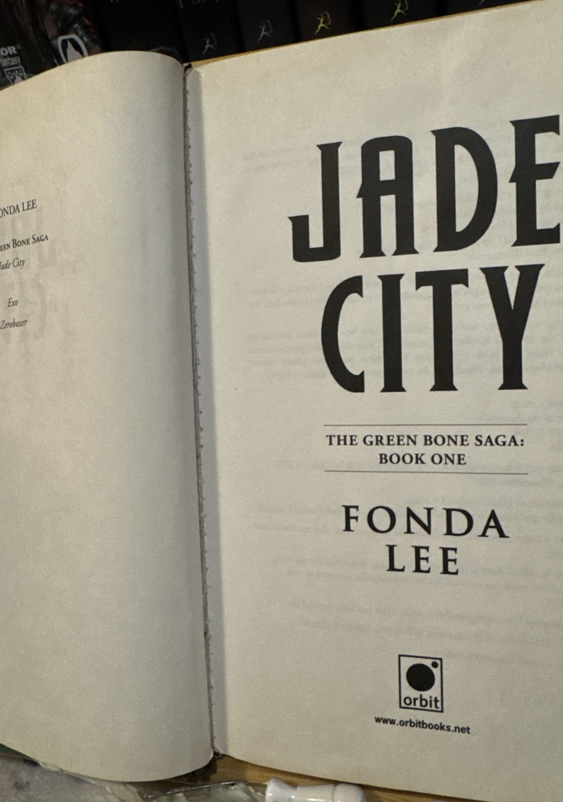 Jade City – Fonda Lee (Hardcover) First Edition/Print, 1st/1st, $26.00, ACCPT