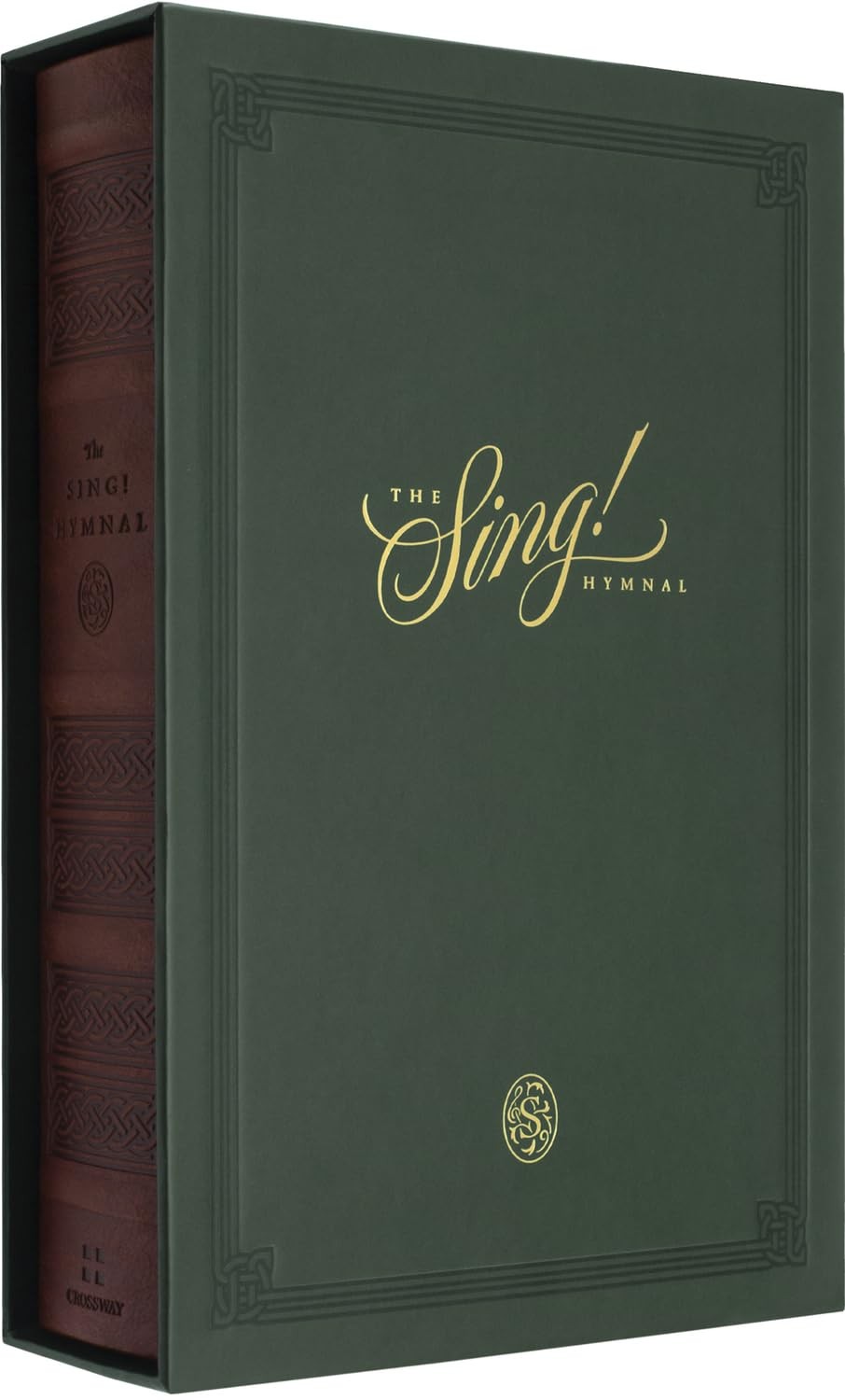 THE SING! HYMNAL (TRUTONE OVER BOARD, BROWN) IMITATION_LEATHER **LIKE_NEW**