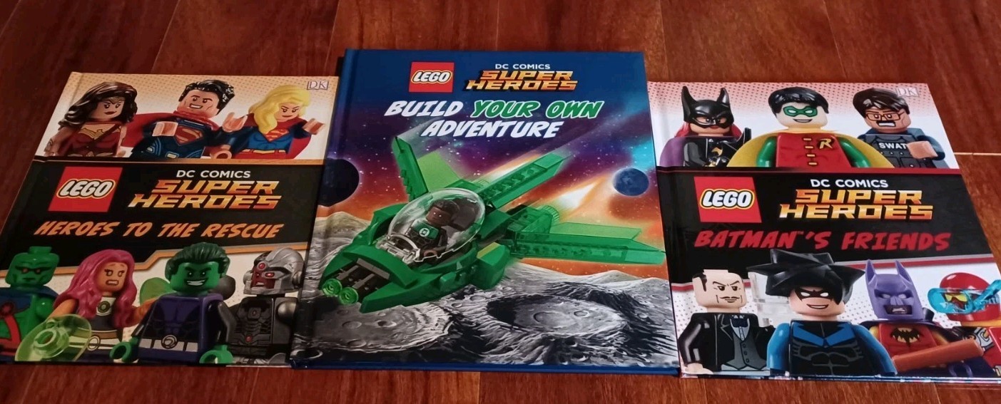 LEGO “DC Superheroes” Build Your Own Adventure, DC Super Heroes Books 3 Pc Set