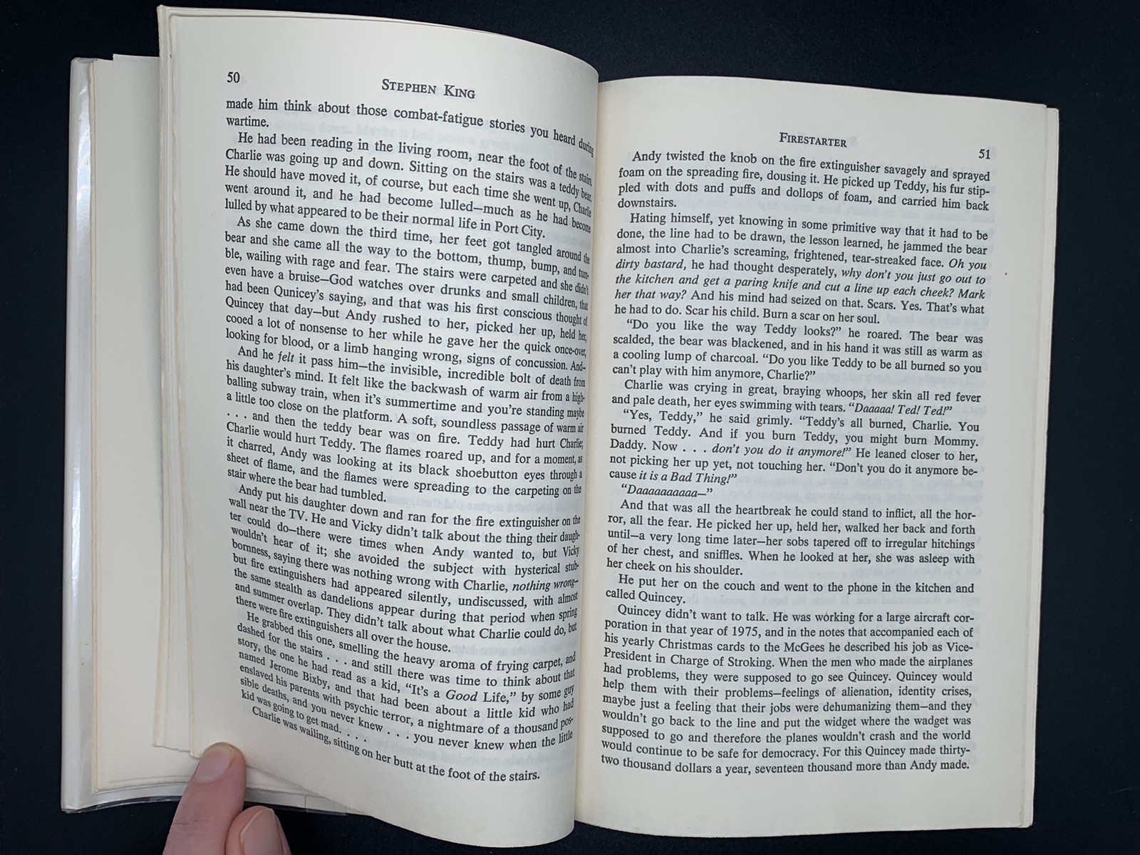 Firestarter Stephen King 1st Edition BCE 1980 Viking Press Hardcover
