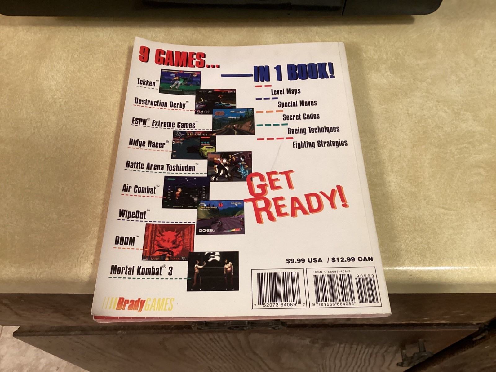 Sony PlayStation Official Games Book 1995 Brady Games Strategy Player’s Guide GC