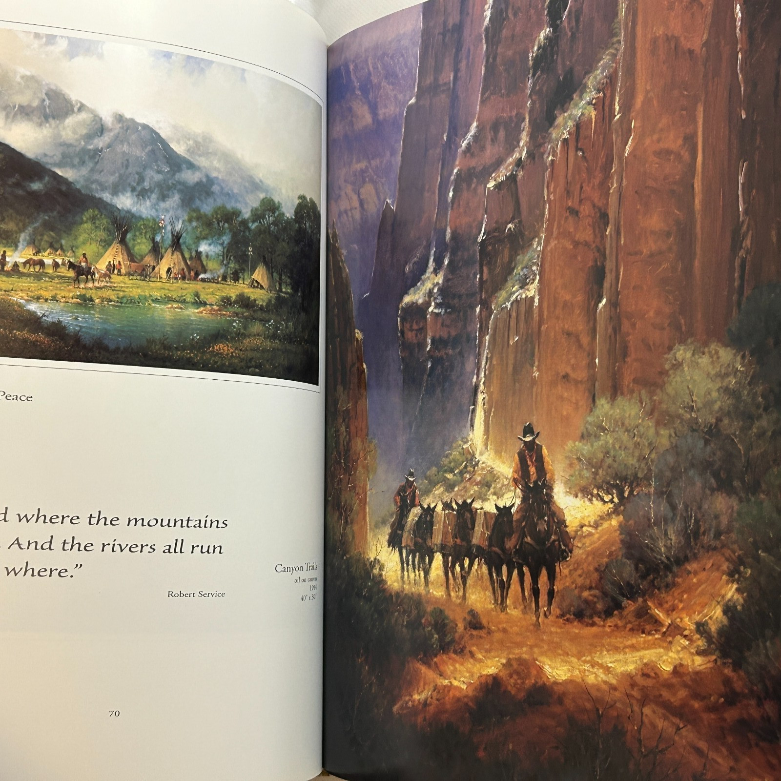 G. Harvey The Western Series 2001 Hardcover Art Book