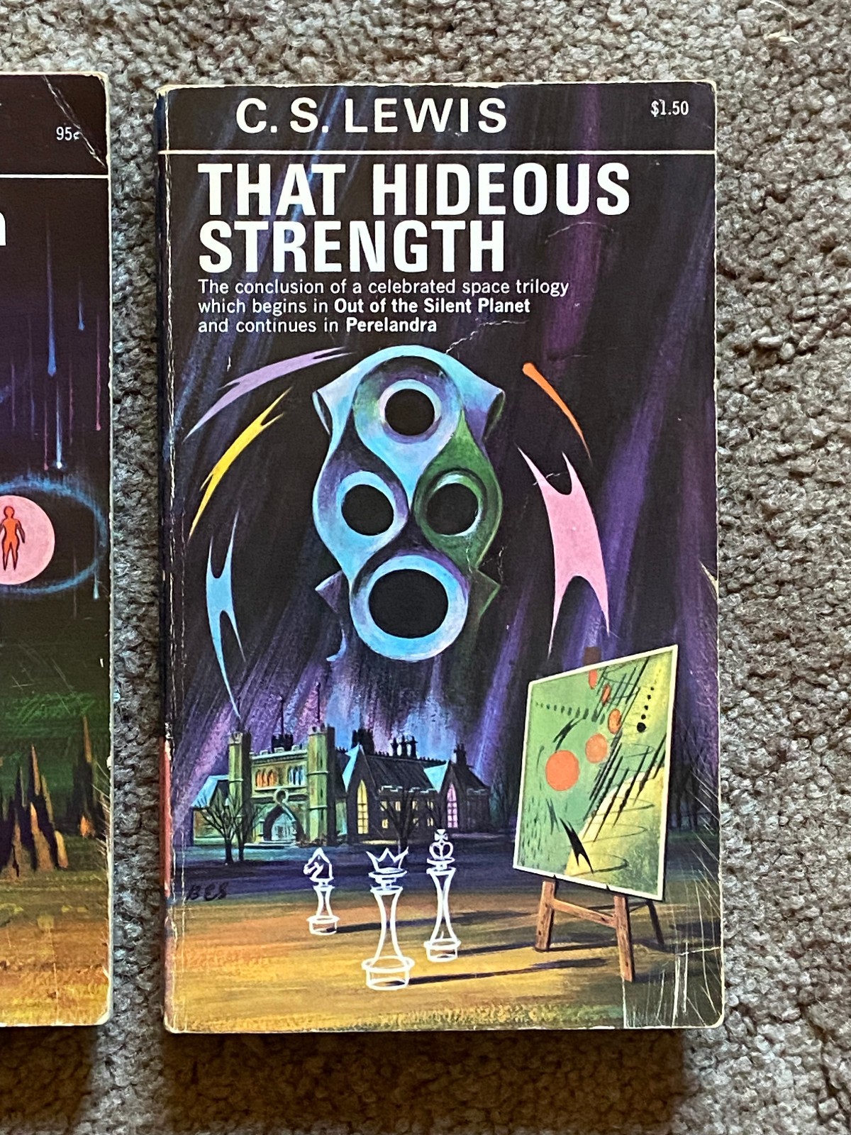 Vintage 1966 PB Lot SPACE TRILOGY, C.S. Lewis SILENT PLANET Perelandra HIDEOUS