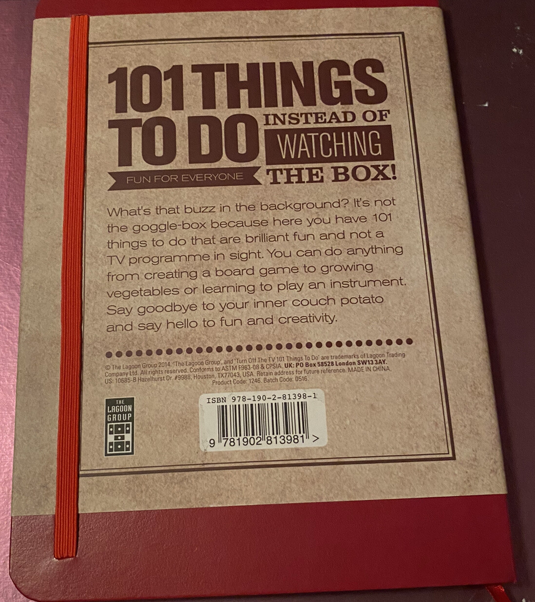 Lagoon Turn Off The TV 101 Things To Do Fun Activity Game Suggestion Book Gift