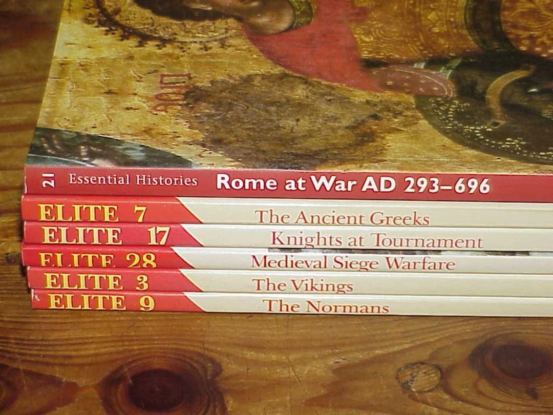 6 Osprey Elite Military History Books Ancient & Medieval Viking Norman Greek